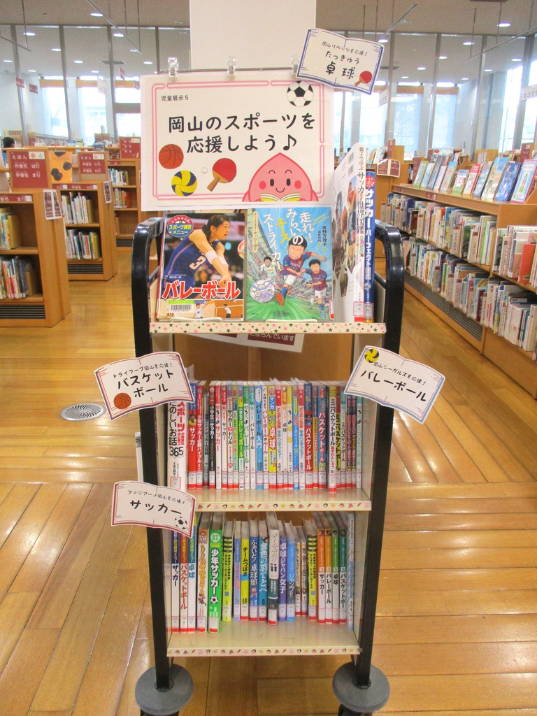 『岡山のスポーツを応援しよう♪』展示画像