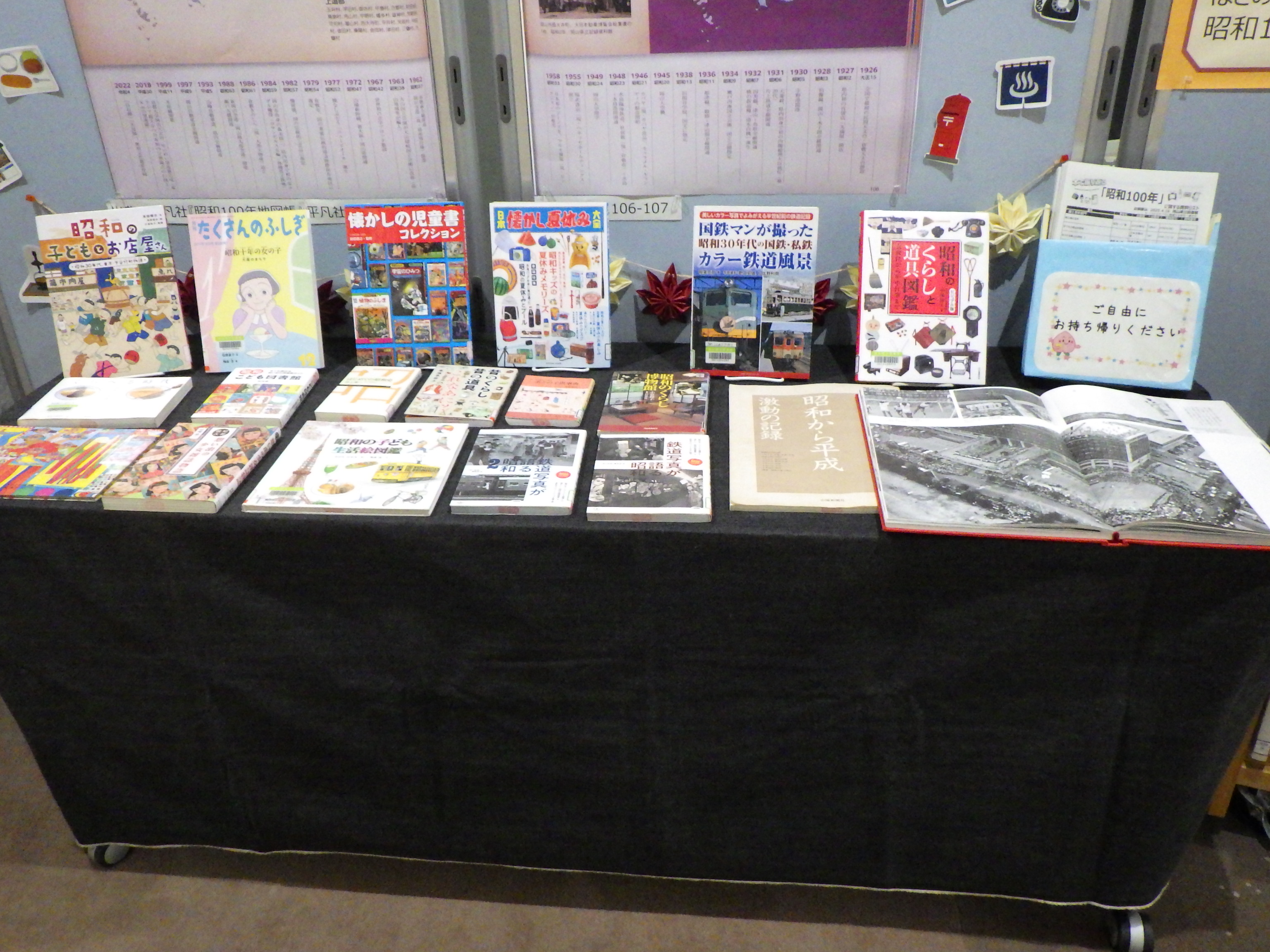 「本で振り返る　昭和100年」展示画像３