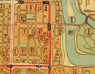 昭和２８年の周辺地図